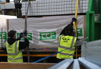 CCF Wembley, Two Colleagues Loading A Lorry