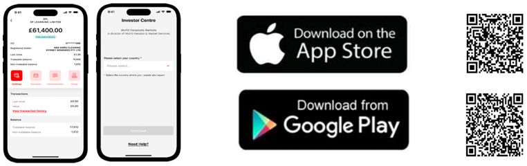 MUFG promoting the app to your employees